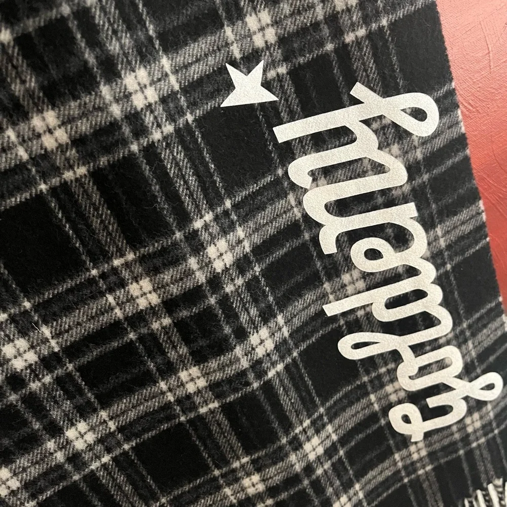 NWOT! Golden Goose Deluxe Brand Goldeny Plaid Scarf